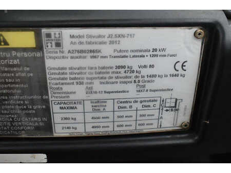 4-wiel elektrische heftrucks 2012  Hyster J2.5XN-717 (15)