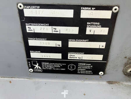Chariots électriques à 4 roues 1995  Cesab Blitz 315 (17)