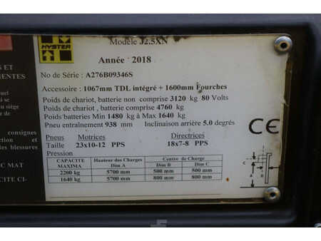 Carrelli elettrici 4 ruote 2018  Hyster J2.5XN (24)