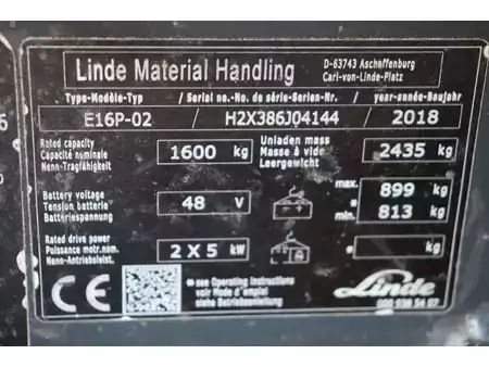 Elektro 4 Rad 2018  Linde E16P-02 (25)