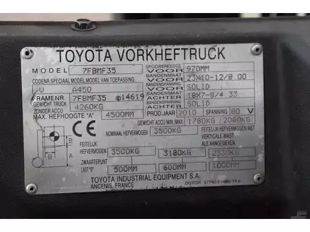 Elektryczne 4-kołowe 2010  Toyota 7FBMF35 (25)