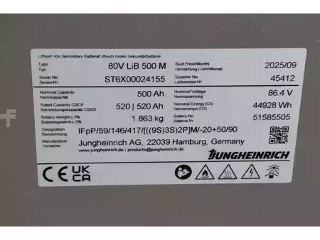 Elektro čtyřkolový VZV 2025  Jungheinrich EFG 435 (25)