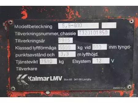 Dízel targoncák 1985  Kalmar 5,5-600 (37)