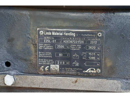 Carrelli elettrici 4 ruote 2012  Linde E25L-01 (29)