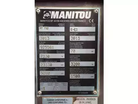 Telescopic forklift rigid 2013  Manitou MT 732 (30)