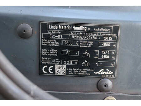Carrelli elettrici 4 ruote 2015  Linde E25-01 (13)