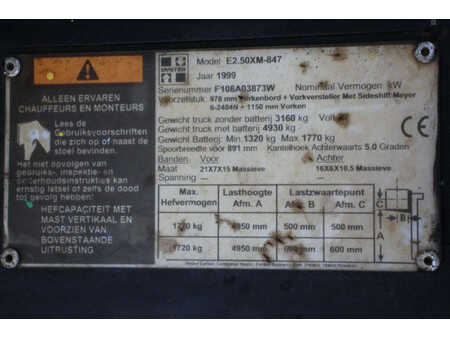 Carrelli elettrici 4 ruote 1999  Hyster E2.50XM-847 (16)