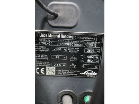 Elektrisk- 4 hjul 2012  Linde E20L-01 (16)
