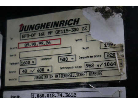 Chariots électriques à 4 roues 1999  Jungheinrich EFG-DF 16L (28)