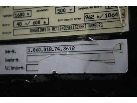 Chariots électriques à 4 roues 1999  Jungheinrich EFG-DF 16L (29)