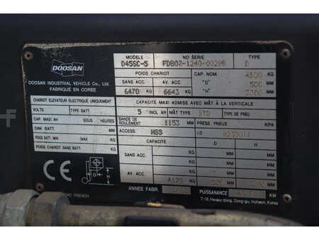 Carrelli elevatori diesel 2012  Doosan D45SC-5 (14)