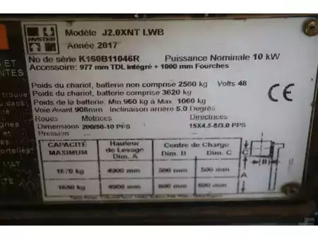 Elektro 4 Rad 2017  Hyster J2.0XNT LWB (22)