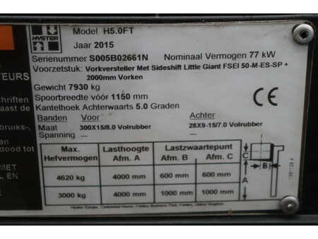 LPG VZV 2015  Hyster H5.0FT (34)