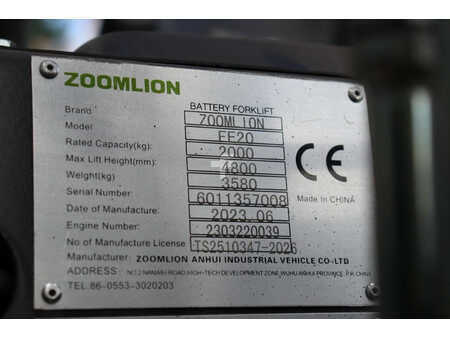 Electric - 4 wheels 2023  Zoomlion FE20 (24)