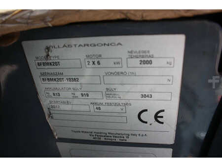 Elektro 4 Rad 2017  Toyota 8FBMK20T (26)