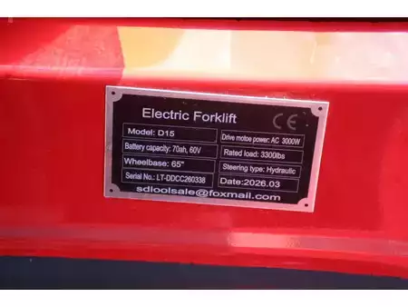 Elektro čtyřkolový VZV 2026  SDLOOL CPD-15 (26)