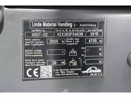 Carretilla elevadora GLP 2015  Linde H30t-02 (22)