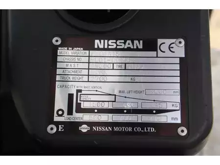 Dieselstapler 2005  Nissan FL01A15 (26)
