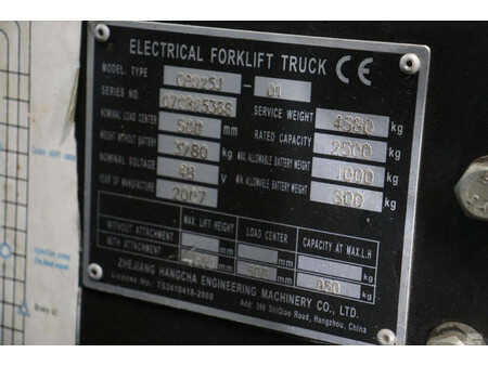 Carrelli elettrici 4 ruote 2007  HC (Hangcha) CPD25J-D1 (16)