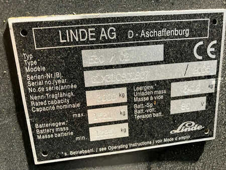 Elektro čtyřkolový VZV 2005  Linde E30-02 (7)