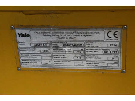 Hochhubwagen 2014  Yale MS12 AC (14)