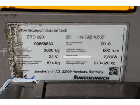 Hochhubwagen 2018  Jungheinrich ERD 220 (17)