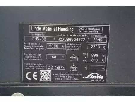 Elektrisk- 4 hjul 2016  Linde E16-02 (25)