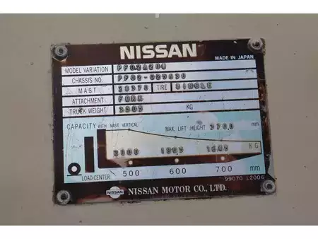 Empilhador a gás - Nissan PF02A200 (29)