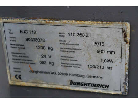 Magasemelésű béka 2016  Jungheinrich EJC 112 (14)