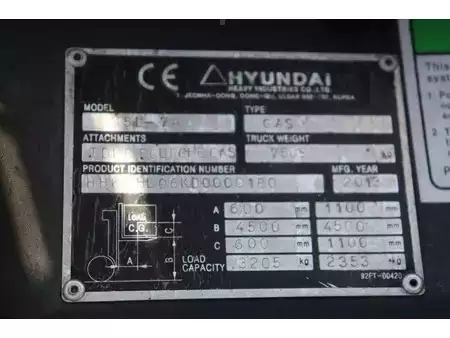 Carretilla elevadora GLP 2013  Hyundai 45L-7A (30)