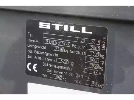 Elektro čtyřkolový VZV 2001  Still R20-20N (14)