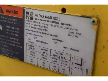 El Truck - 4-hjul - Hyster E100XL3 (28)
