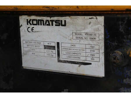 Elektryczne 4-kołowe 1998  Komatsu FB20M-2E (22)