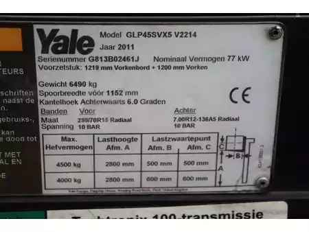 LPG VZV 2011  Yale GLP45SVX5 V2214 (33)