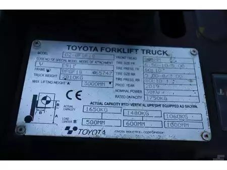 Gázüzemű targoncák 2019  Toyota 02-8FGF18 (38)