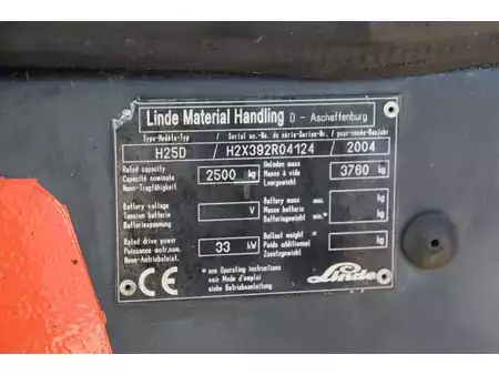 Diesel Forklifts 2004  Linde H25D (32)