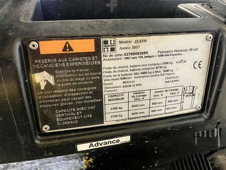 Elektro 4 Rad 2017  Hyster J2.5XN (10)