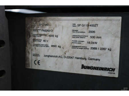 Elektro 4 Rad 2005  Jungheinrich EFG 540 (28)