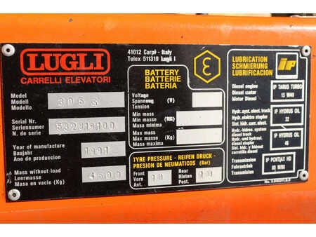 LPG heftrucks 1991  Lugli 305 G (37)