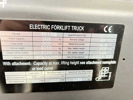 Elektro čtyřkolový VZV 2023  Noblelift FE4P16QC (18)