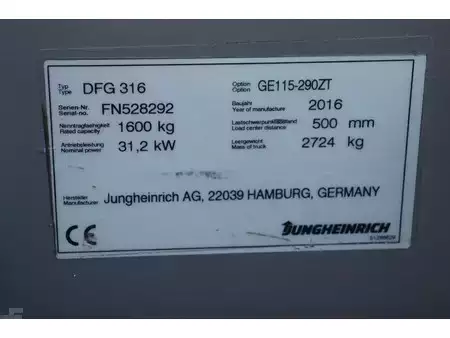 Carretilla elevadora diésel 2016  Jungheinrich DFG 316 (30)