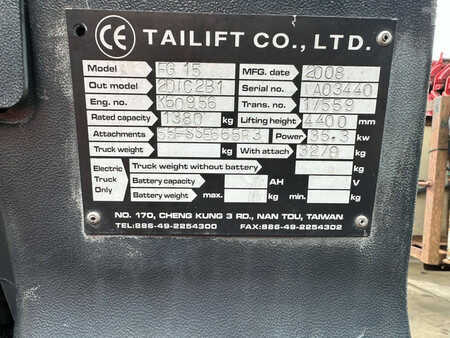 Wózki gazowe 2008  Tailift FG15 (22)