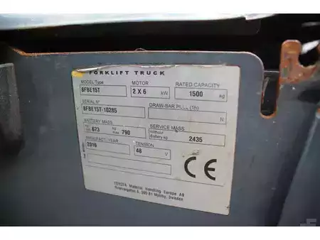 Elektro čtyřkolový VZV 2016  Toyota 8FBE15T (28)