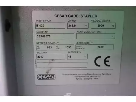 Elektrisk- 4 hjul 2017  Cesab B420 (17)