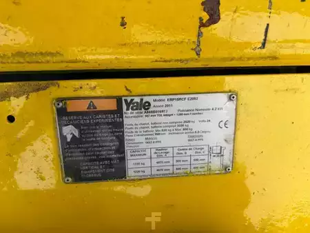 4-wiel elektrische heftrucks 2011  Yale ERP15 (10)
