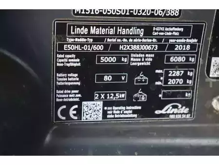 Chariots électriques à 4 roues 2018  Linde E50HL-01/600 (23)