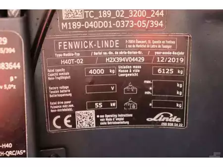 Gázüzemű targoncák 2019  Linde H40T-02 (33)