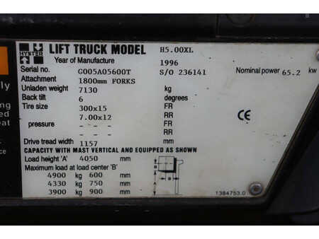 Wózki gazowe 1996  Hyster H5.00XL (25)