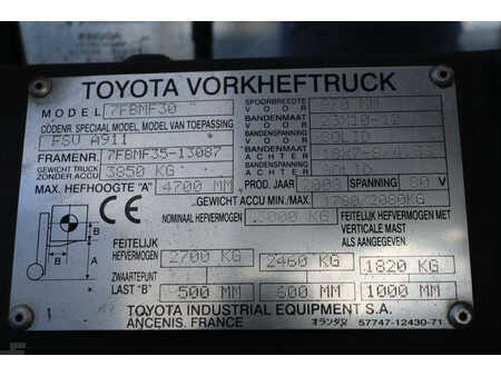 Carrelli elettrici 4 ruote 2008  Toyota 7FBMF30 (32)