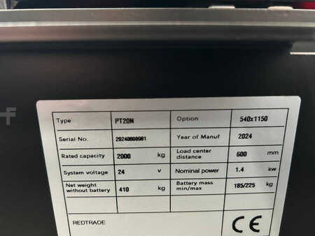 Electric Pallet Trucks 2024  Noblelift PT20N (10)